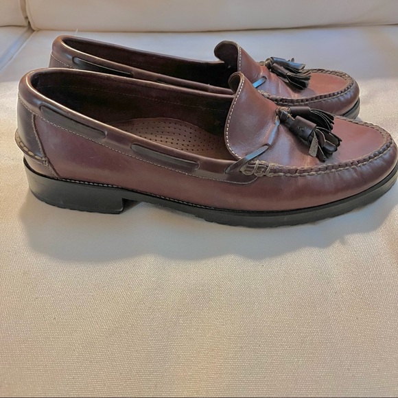 (Sold) Cole Haan Brown Leather Tassel Loafers (11.5) - Picture 2 of 8